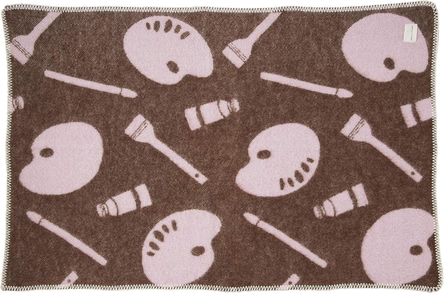 

Namurataiseidou Sketch Blanket, Lithuanian Wool Blanket, Reversible, 100% Wool, 65 x 100 cm