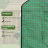Greenhouse Cover Replacement Walk-in PE Hot House Cover with Roll-up Door and Windows, 140 x 143 x 190cm, Green