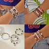 Sports Jewelry Geometric Alloy Handmade Unisex Bracelet For Sports Enthusiasts