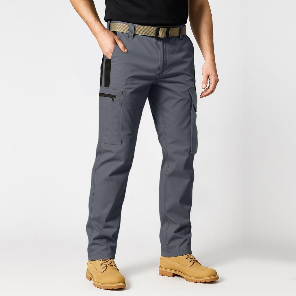 Men's Work Pants With Multiple Pockets, Waterproof And Tear Resistant Pants