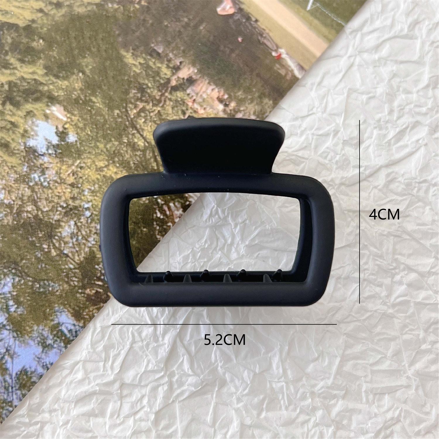 

Квадратный маленький коготь для волос модный сплошной зажим для захвата женский затылок принцесса акула зажимы для волос головной убор аксессуары для волос чёрный