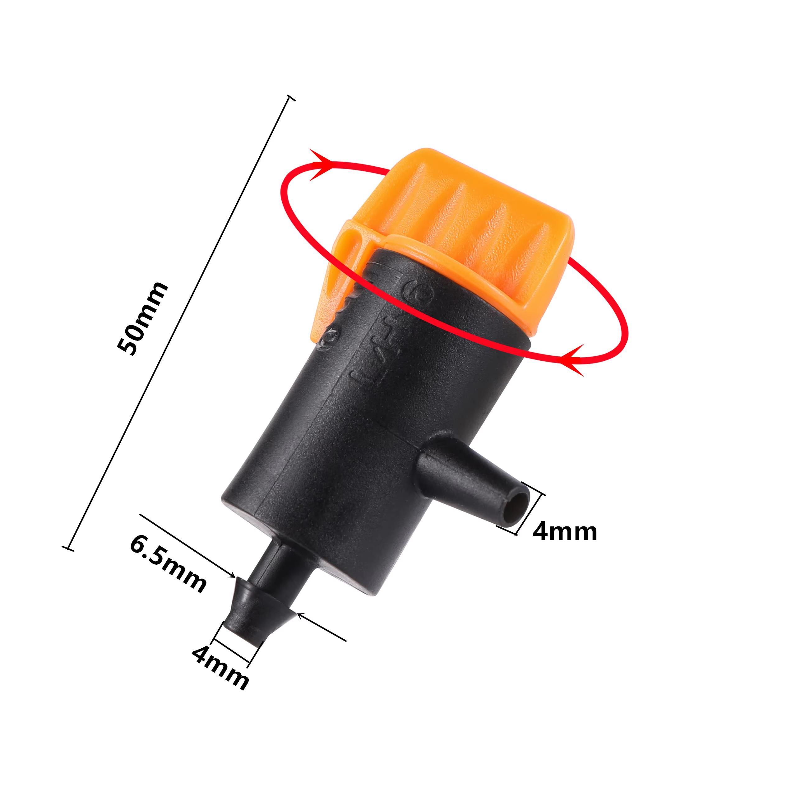 

10Pcs 0~60L/0~40L Dripper Adjustable Pressure Compensated Emitter Garden Plant Watering Regulator Micro Drip Irrigation Supplies