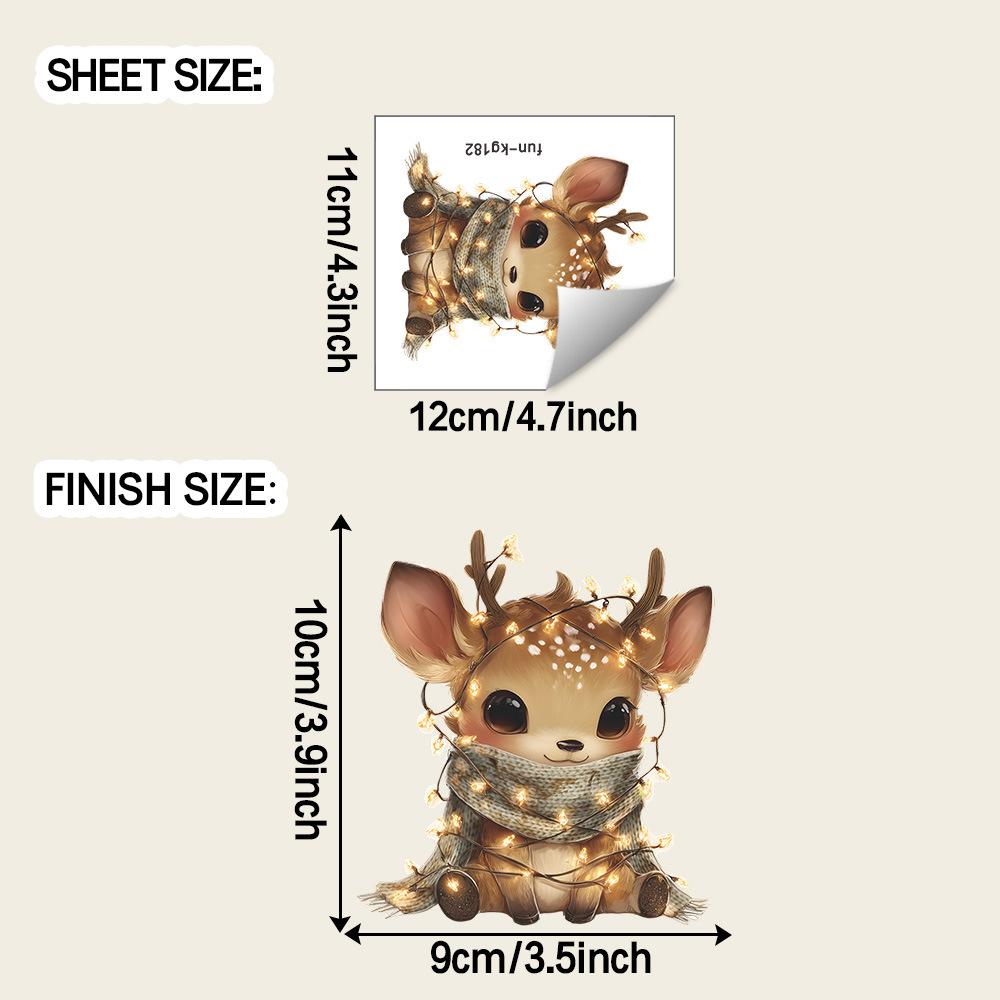 

Мультяшный Олень Гостиная Прихожая Фон Выключатель Декоративные Наклейки со Светодиодными Лентами