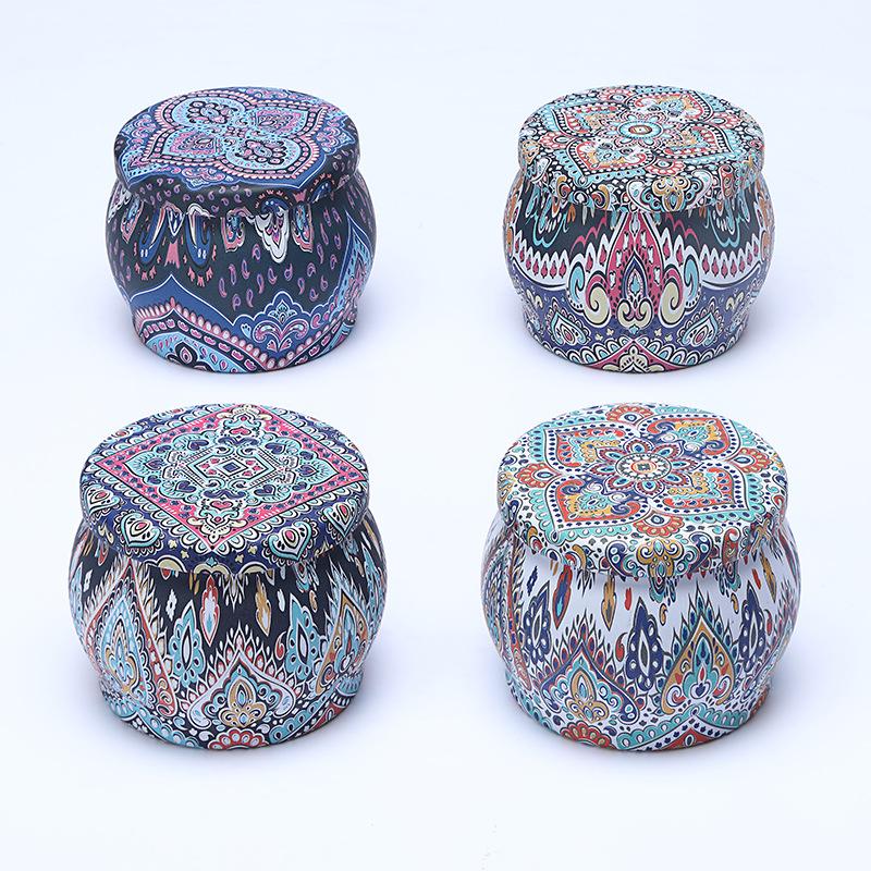 Tinplate Candle Festive Atmosphere Aroma Candle Natural Plant Soy Wax Candle Fragrance Fragrance Atmosphere Candle