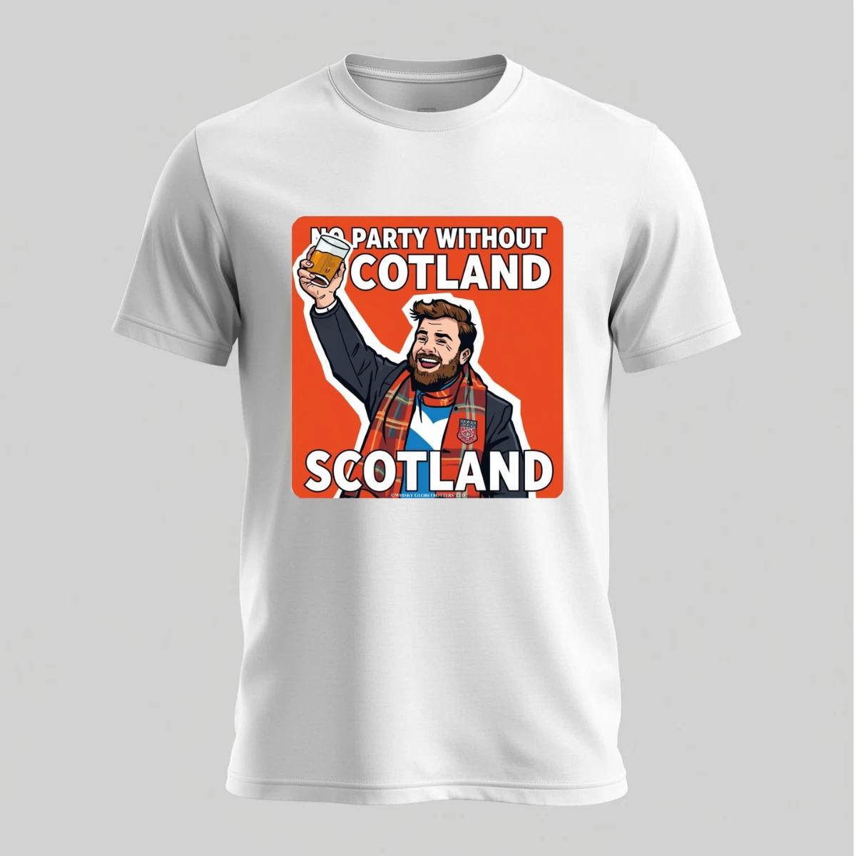 No Party Without Scotland” T-Shirt | World Cup 2026 Supporter Tee S