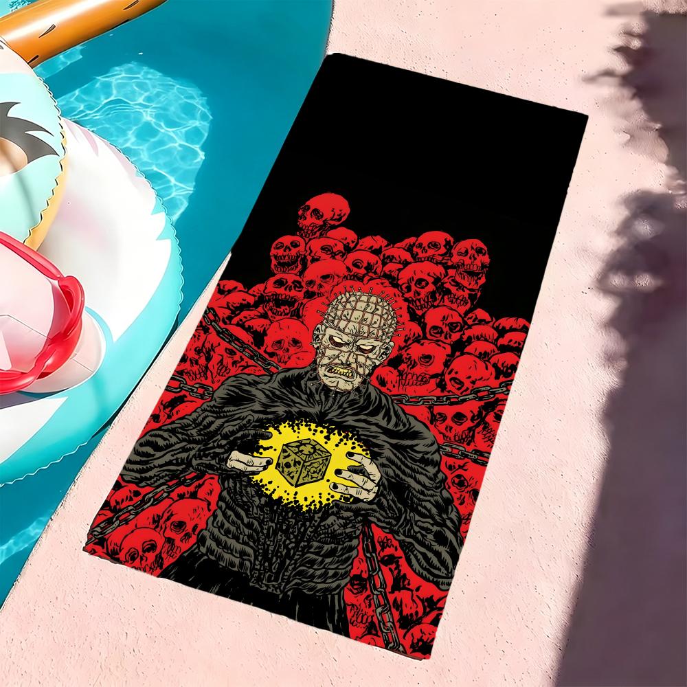 H-Hellraiser Towel Microfiber Beach Towel, Quick-Dry, Sand-Free, Ultra-Fine Fiber, Super Soft.