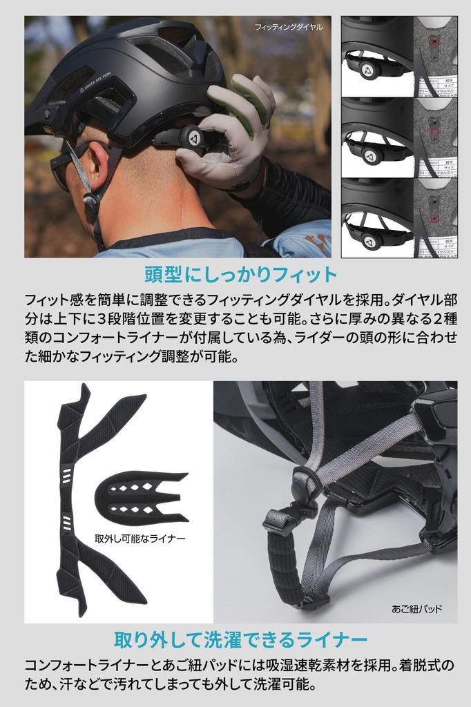 Dirtfreak CROSS SECTION Basis Half Shell Matte European Safety Standards Includes Size Adjustment and Fit Adjustment Dial for and Trail Helmet, Gray,