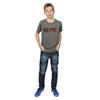 AC/DC Boys Logo Raw Distressed T-Shirt