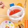 3 IN 1 Multi-Use Paint Brush Basin with Brushes Holder Washer Trays Palette Box Paint Brush Cleaner Plastic Artist Cleaner Cup