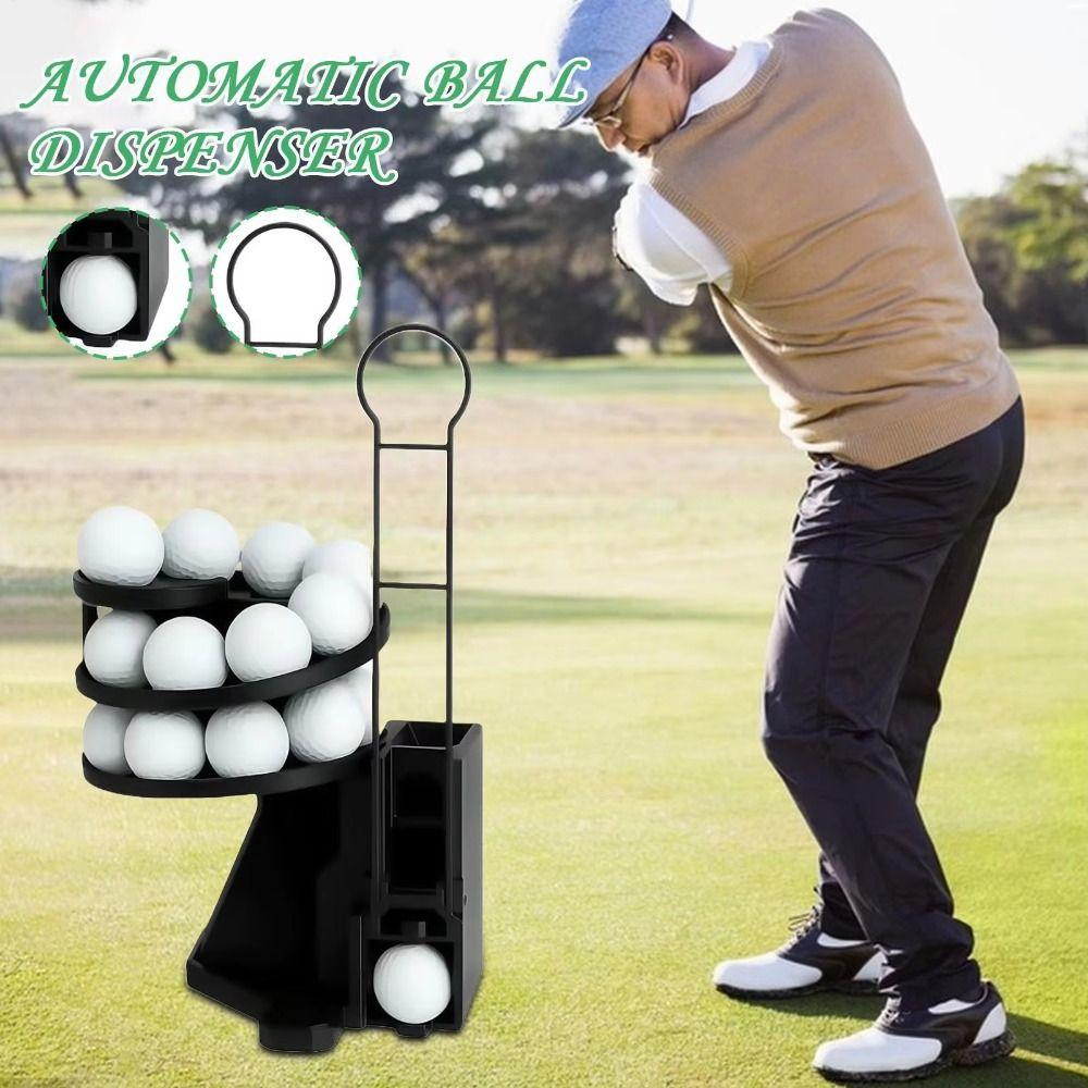 25-Ball Capacity Golf Ball Launcher Set Foot Pedal Control Golf Ball Dispenser  Golf Simulator