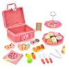 43 Fun Piece Kids Picnic Basket Play Set With Realistic Food Items For Playtime Interactive