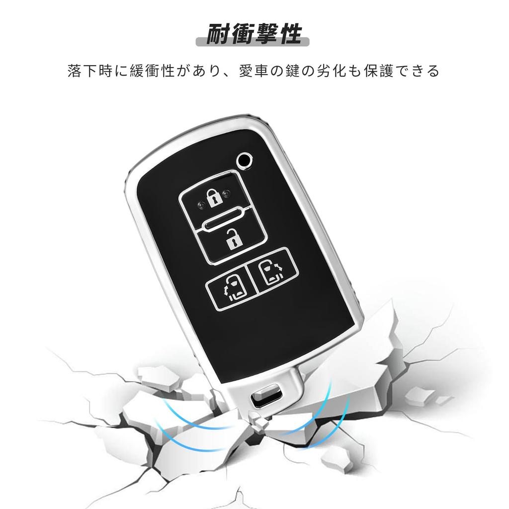 [OFFCURVE] Toyota Voxynore 80 Series Key Case Sienta Key Cover 4 Buttons Double Side