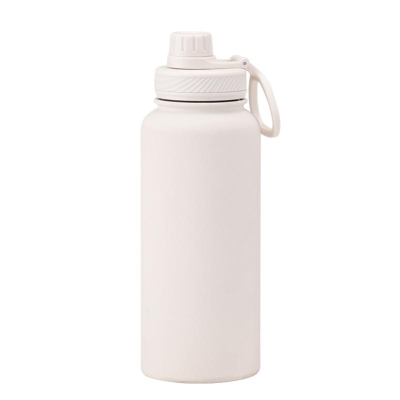 1L Stainless Steel Vacuum Insulated Water Bottle With Wide Mouth Portable Outdoor Sports Travel