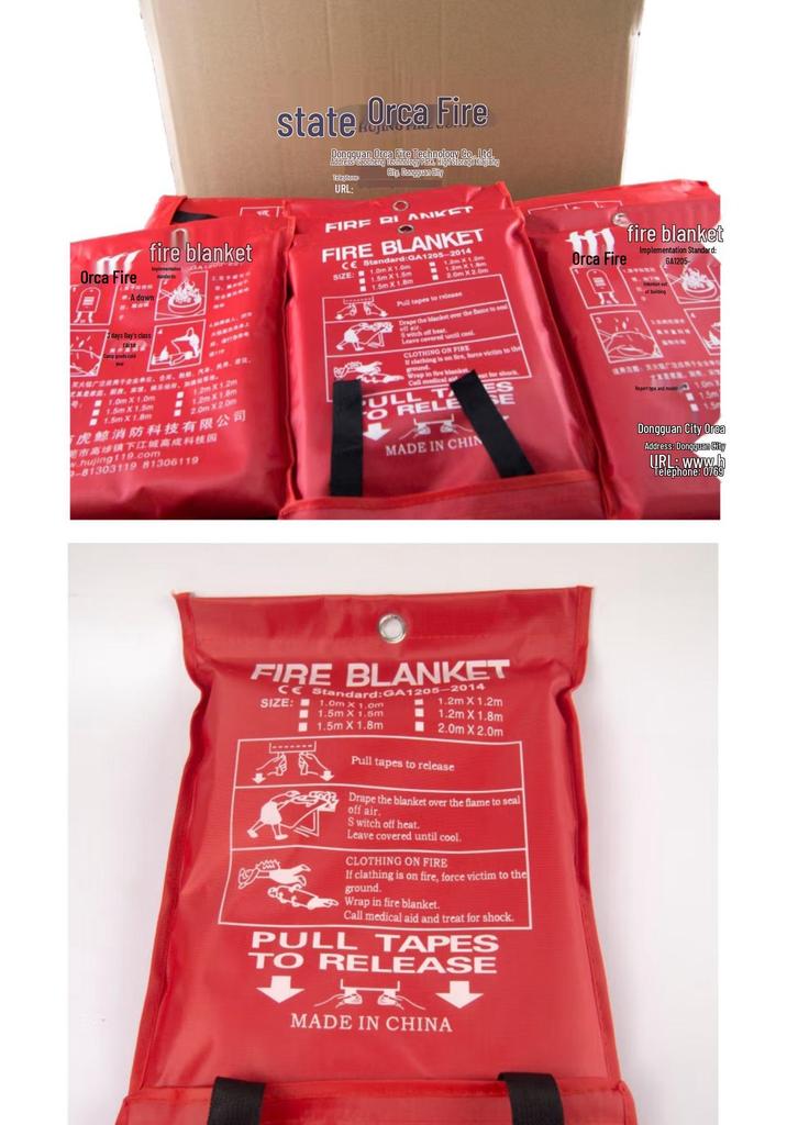 Orca Fireproof Household & Commercial Fire Blanket