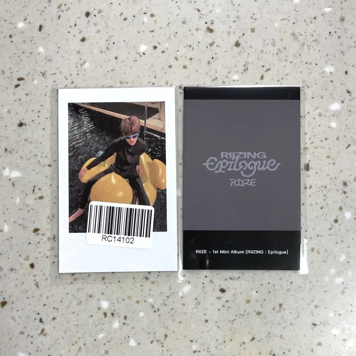

RIIZE Sohee Rising Epilogue Kms Luck Предварительный заказ Benefit Photocard