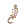 Elegant Crystal Lizard Brooch: Versatile Rhinestone Gecko Pin for Women's Fashion