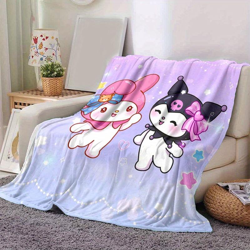 1pc. Cute Cartoon Character Plush Blanket - Perfect for Home, Office, Outdoor Use & G