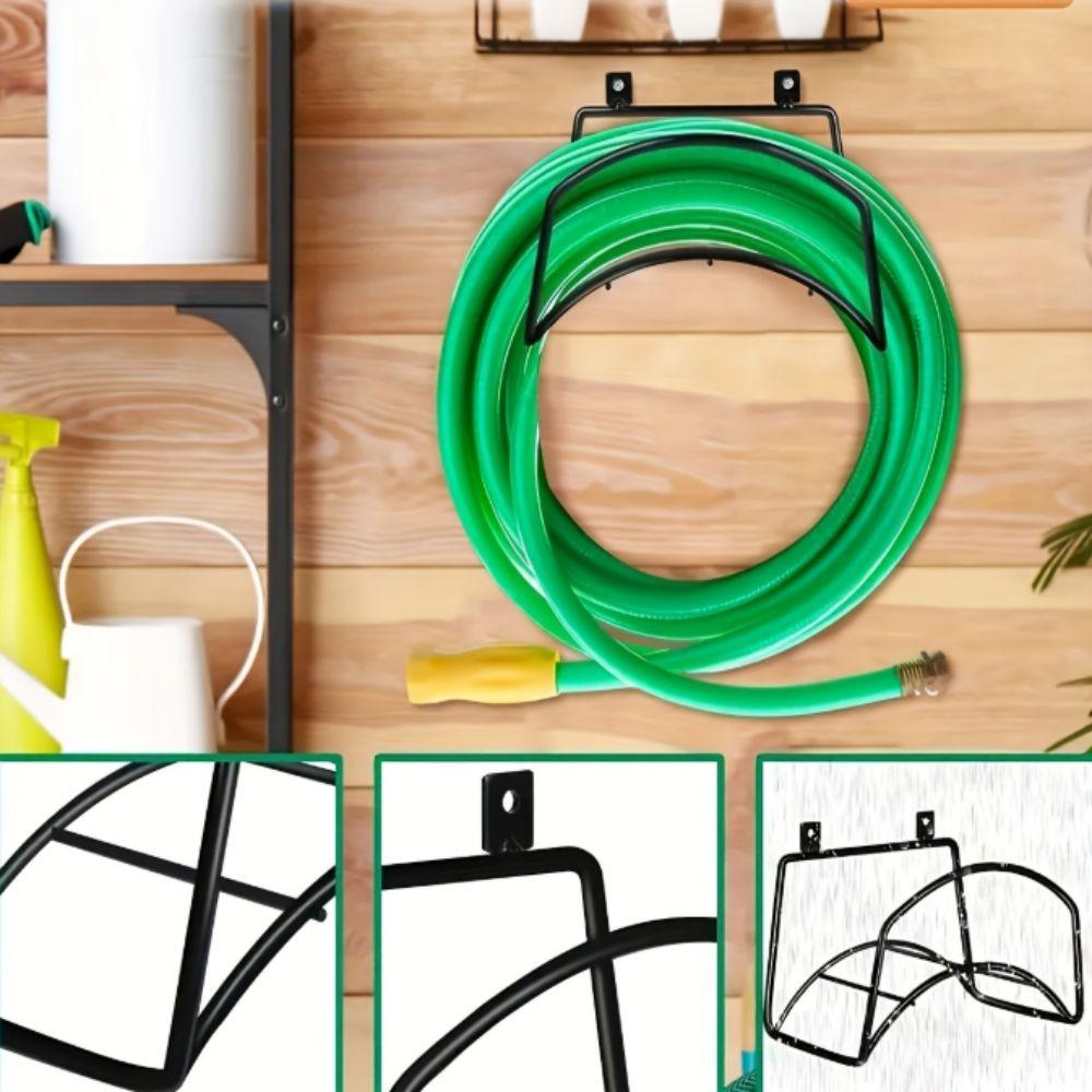 Multifunction Wall Mount Bracket Heavy Duty Hose Rack Multipurpose Water Pipe Shelf Outdoor Use