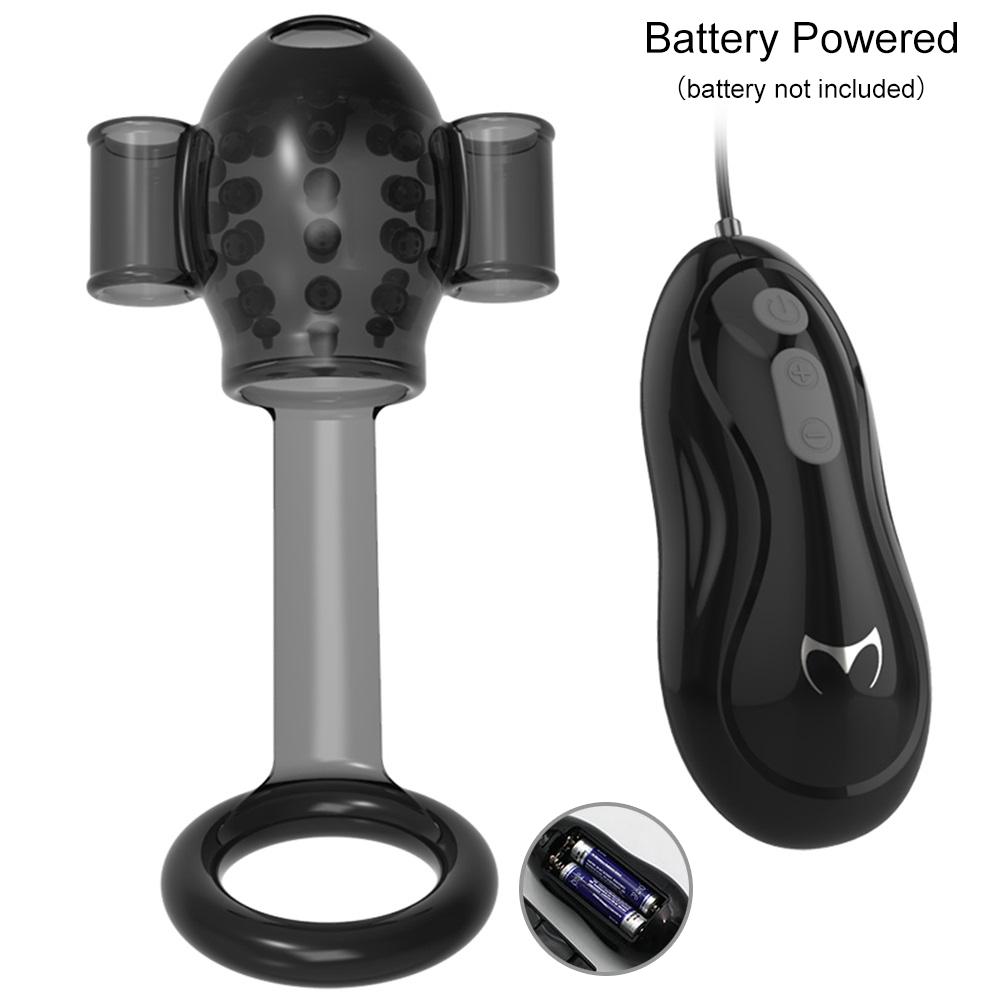 12 Speed Vibration Male Vibrators Masturbator Delay Ejaculation Powerful Glans Trainer Penis Massager Stimulator Sex Toy for Men