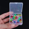 1Pcs Transparent Plastic Beads Storage Box Small Items Crafts Hardware Storage Square Container Case Jewelry Organizer Case