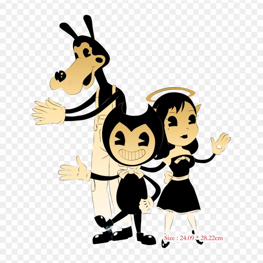Bendy And The Ink Machine Cartoon Boop Iron On Heat Transfer Printing Vinyl Patches Sticker for Clothes DIY Appliques Washable Patches