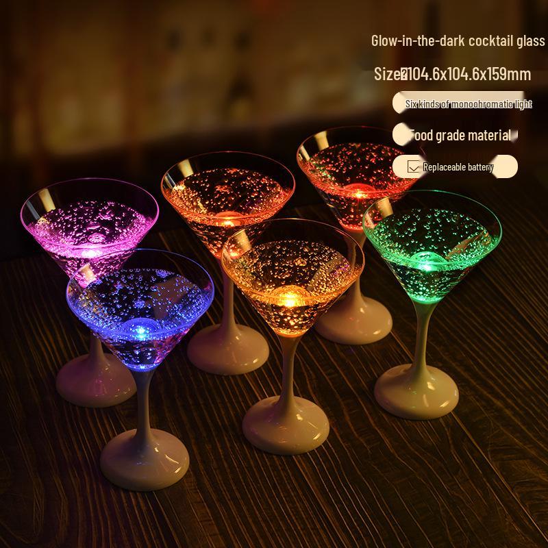 LED Champagne Glass: Creative Light-Up Cup for Weddings, Holidays & Parties, Activates with Water.