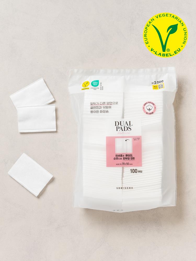 Pure Cotton Deep & Soft Facial Pads, 100 Count