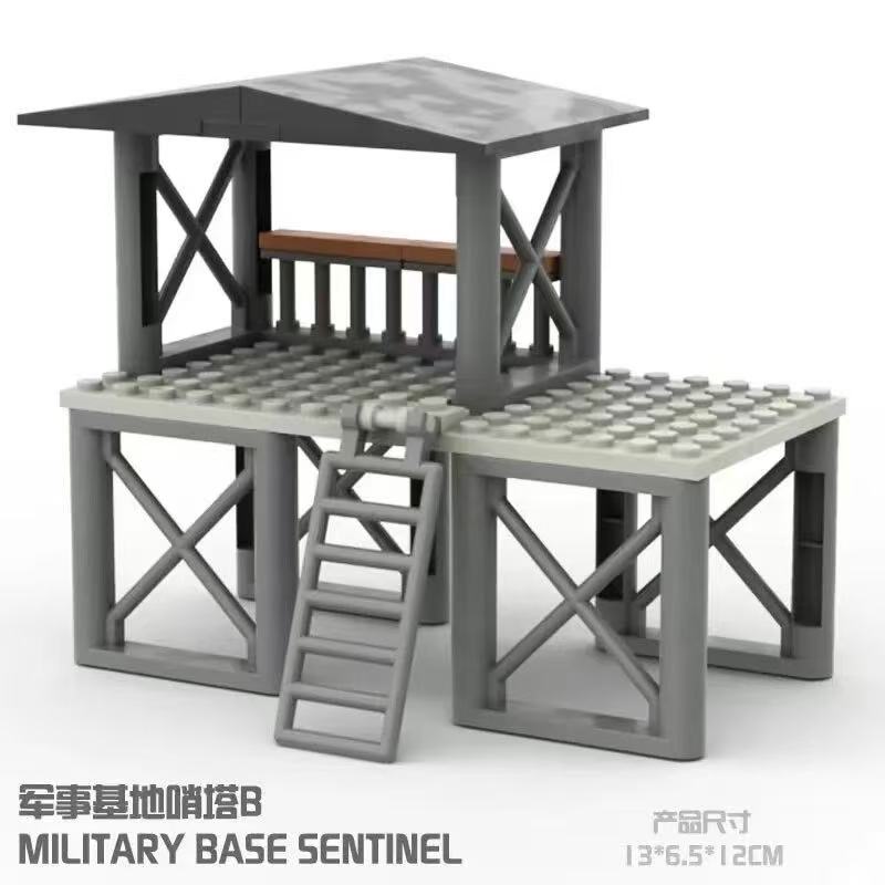 Military scene Jail Prison Cell Confinement Room Police Thief Figures building blocks Brick For Kids Children's Gifts