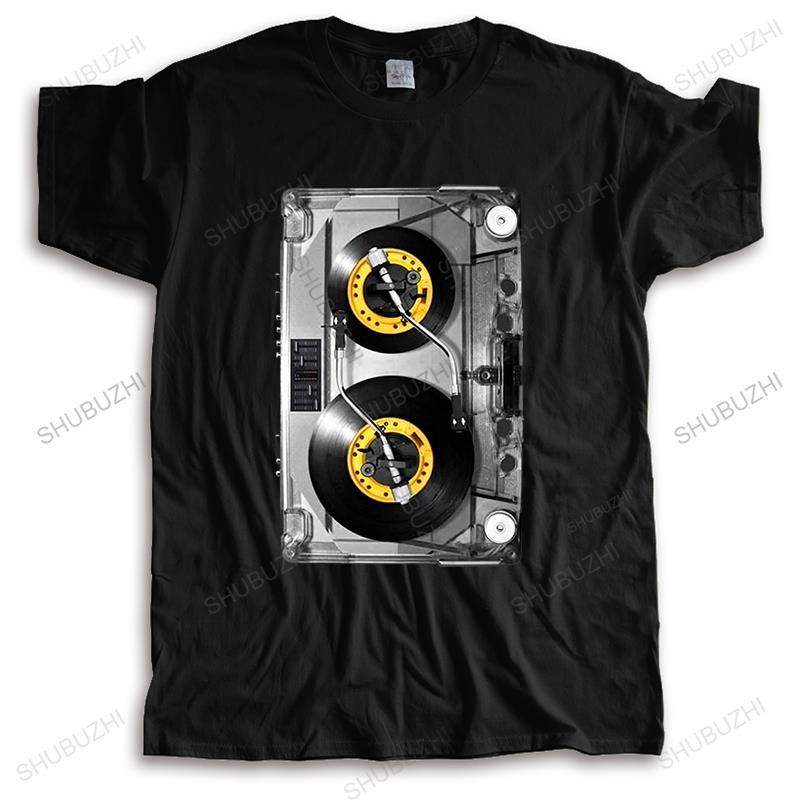New T Shirt Black Tops For Unisex Dj Tjesto Retro Tape Awsome Mix Trance Old School Rave Unisex Bigger Size Summer T Shirts