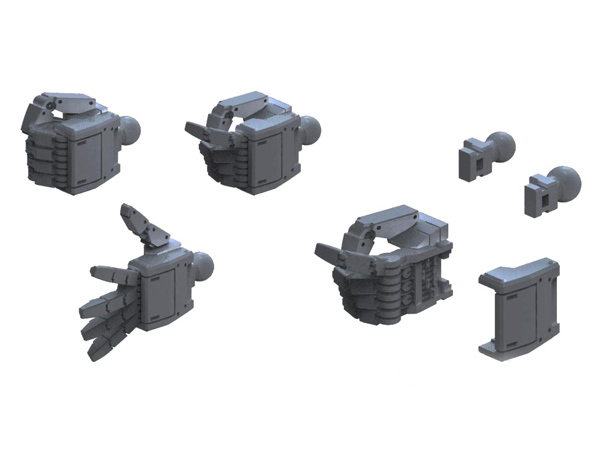 

Builders Parts HD MS Hand 01 Dark Gray Scale Plastic Model (Federation) 1/144