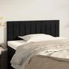 VidaXL Tête de Lit Meuble de Chambre à Coucher Accessoire de Lit Simple Tête de Cadre de Lit Maison Intérieur Noir 346224
