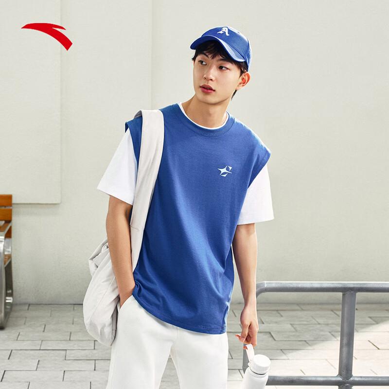 Anta Men s Letter Print Breathable Basketball Training Tank Top L