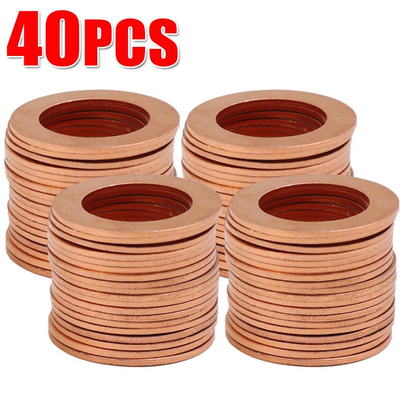 M14 Copper Sealing Washer Car Flat Seal Ring Gasket Washers 94109-14000941 09-14000 for  Honda Civic 1996-2018  CR-V 2007-2017