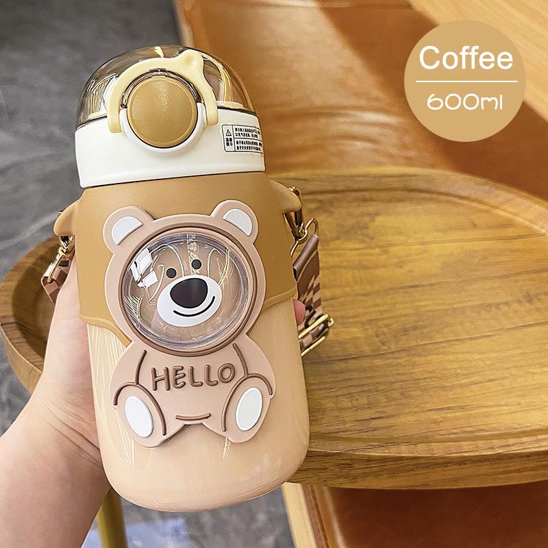 

600 мл термос для детей, вакуумные флаконы из нержавеющей стали, стакан, термобутылка для воды для детей, герметичная изолированная чашка 600ML