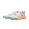LiNing Speed 11 Men TPU Low Top Professional Basketball Shoes White Pink Blue ABAU053-71