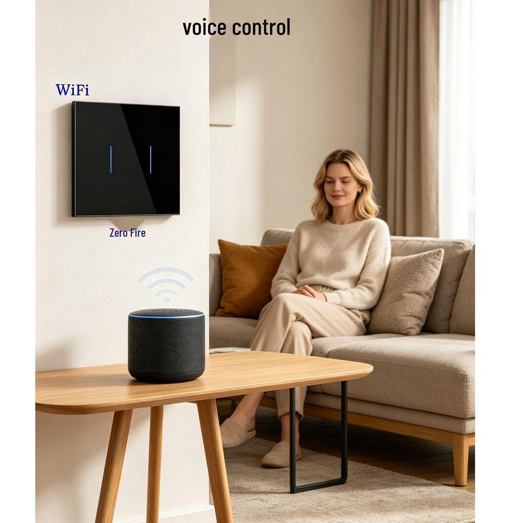 EU WiFi Smart Wall Switch with Alexa & Google Voice Control, Touch & Dual Control