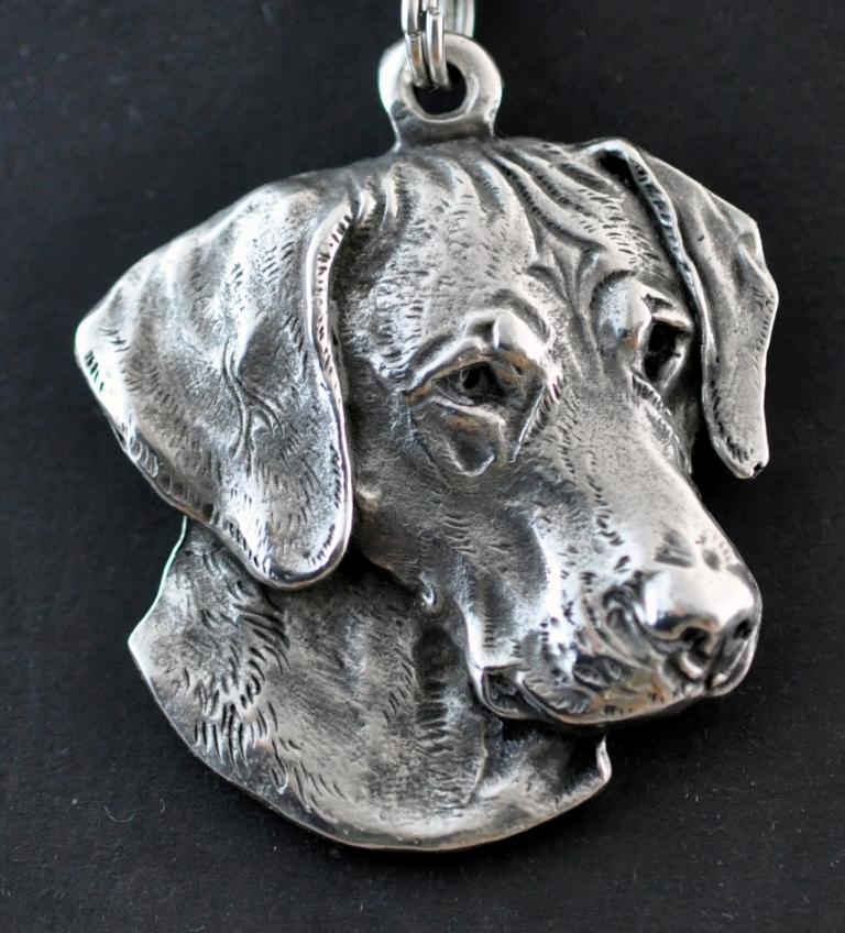 Rhodesian Ridgeback, Afrykański Pies Gończy - Naszyjnik dla psa w pudełku prezentowym, posrebrzany medalion dla fana psów, efektowny wisiorek marki Art-Dog