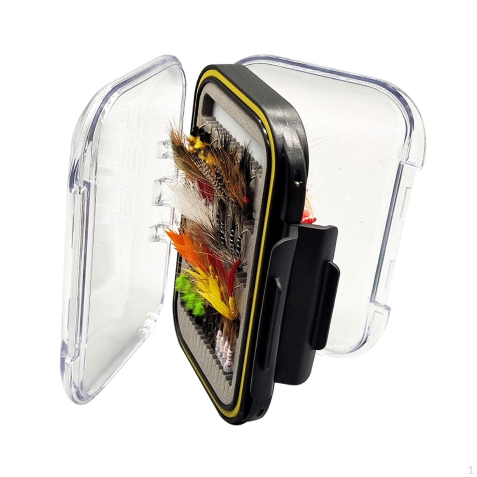 

Рыболовные приманки Fly с чехлом для переноски, реалистичные, инструменты, подарочные портативные Quantity 72