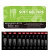 550Piece Medium and Short Soft Gel Nail Tips Medium Apricot/Coffin Head Full Coverage Matte Extension Tool Acrylic Press-On Nail