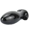 Black Dragon Egg Butt Plug - Large, Extra Thick Anal Dilator for Men and Women, Wearable Erotic Toy