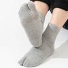Thin Split Toe Sock Solid Color Mid-Calf Socks Japanese Style Tabi Toe Socks  Girls