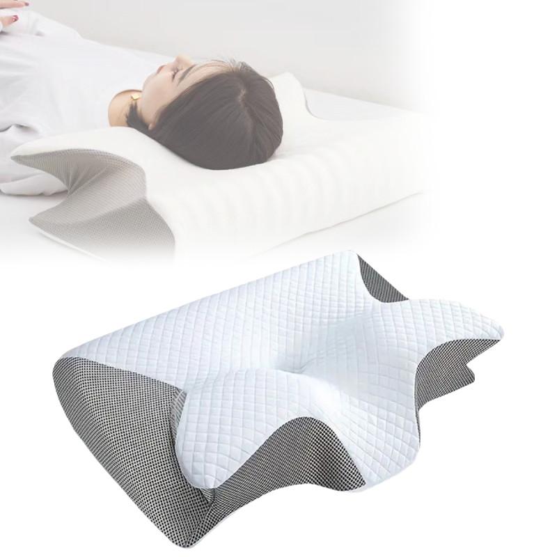 Comfortable Memory Foam Neck Pillow For Home Sleep With Supportive Design And Ergonomic Shape