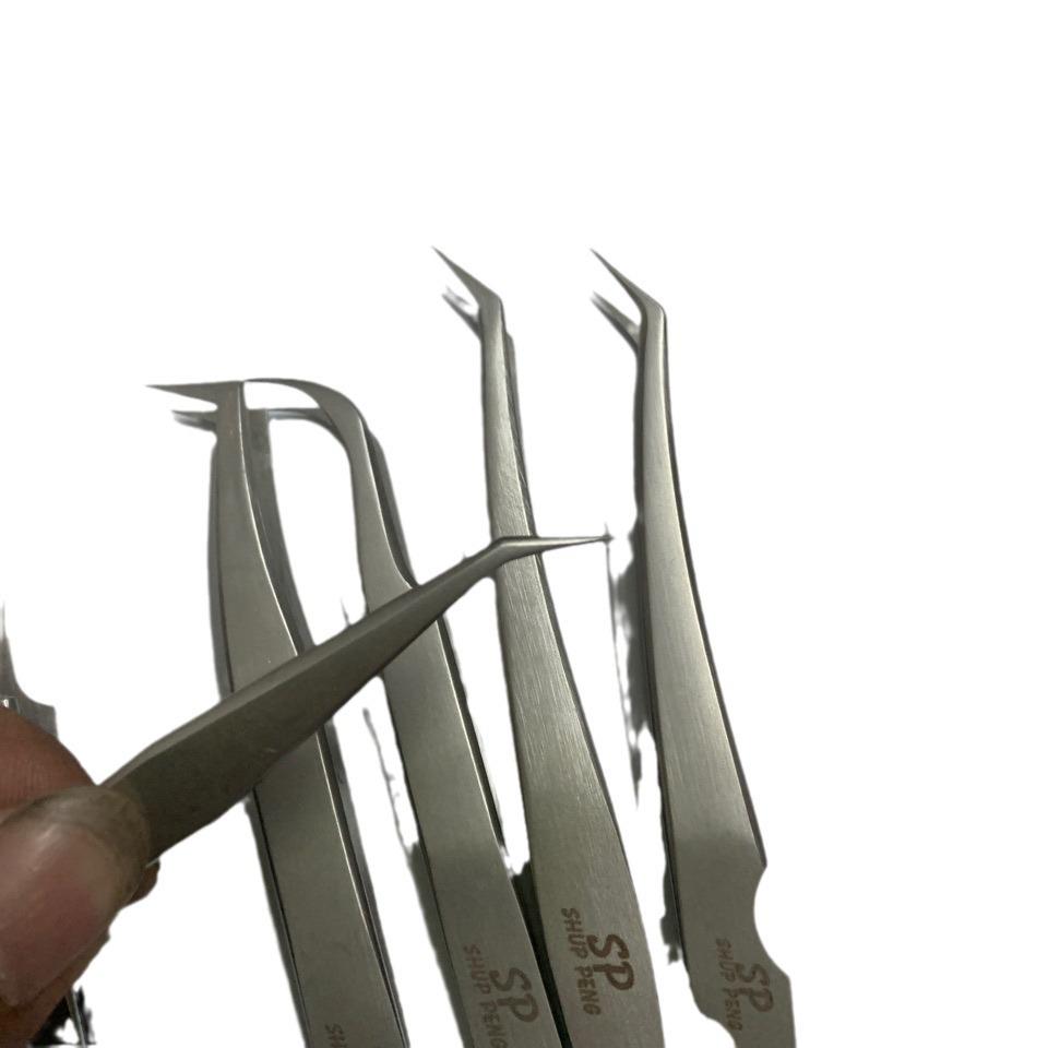 SP Matte Stainless Steel Tweezers for Eyelash Extensions and Electronic Tool Repairs