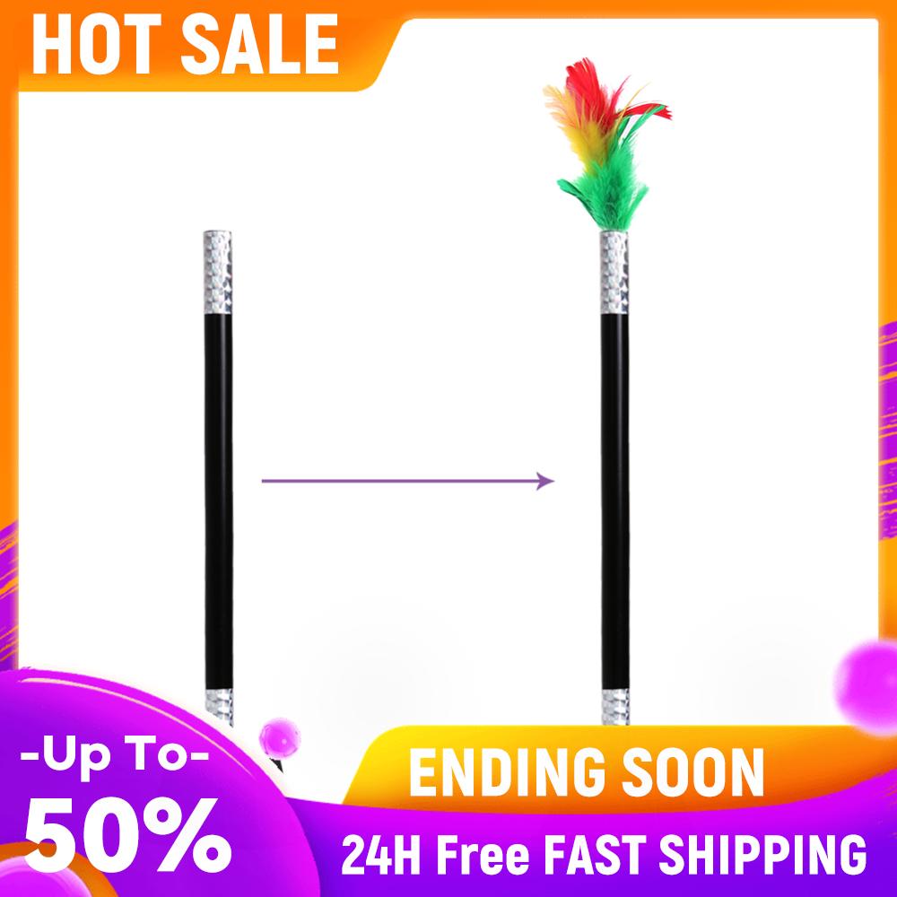 Easy Magic Tricks Toys Funny Appearing Flower in Pot From Wand /Stick Comedy Vanishing Magic Tricks Toys Ideal Gift for Birthday