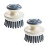 2PCS Multipurpose Dish Brush With Handle, Kitchen Scrub Brushes For Cleaning, With Stiff Bristles For Sink, Pots, Pans