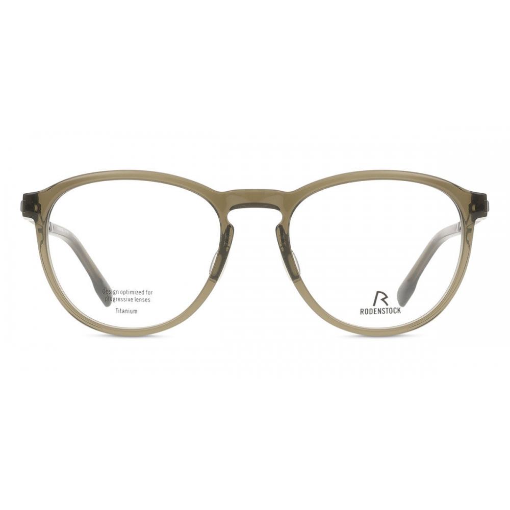 RodenstoCk R8031 C Men Eyeglasses Transparent Olive/55-20-145