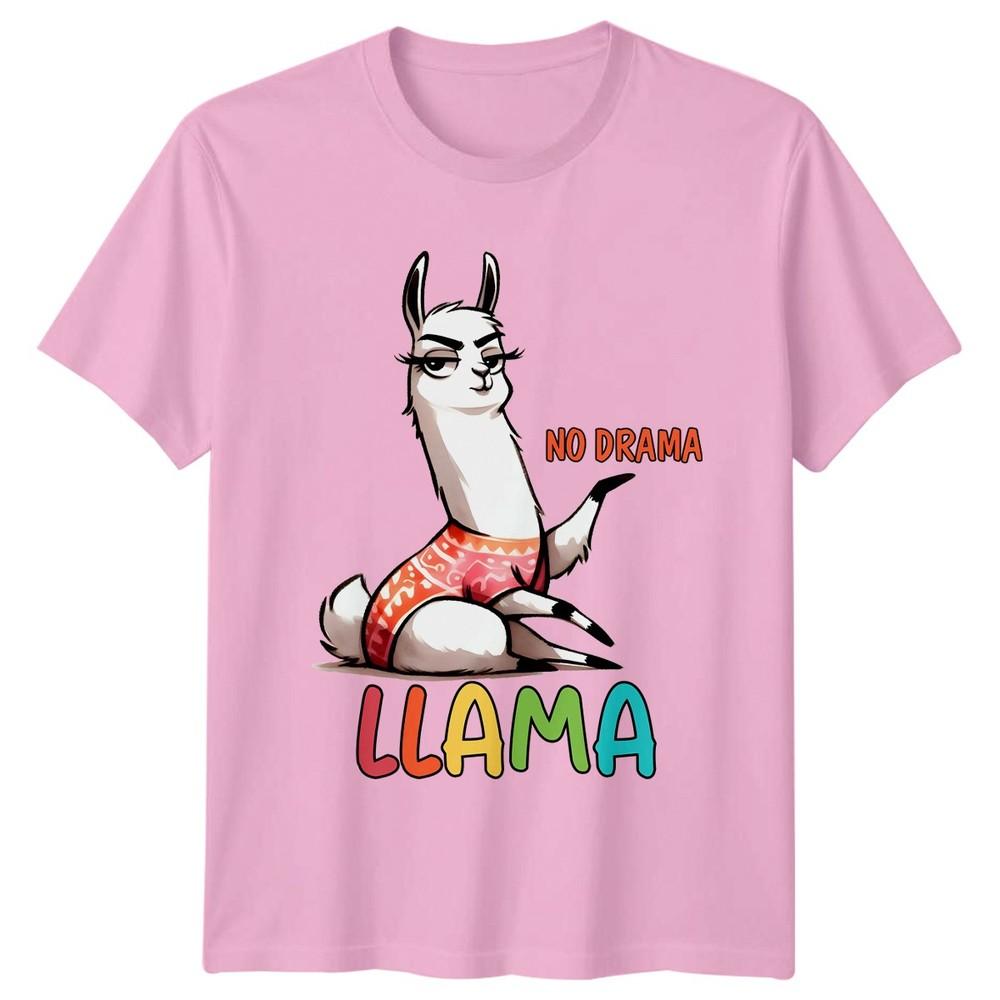 No Drama Llama Unisexs TShirt Llamas Animals Birthday Gift For Her