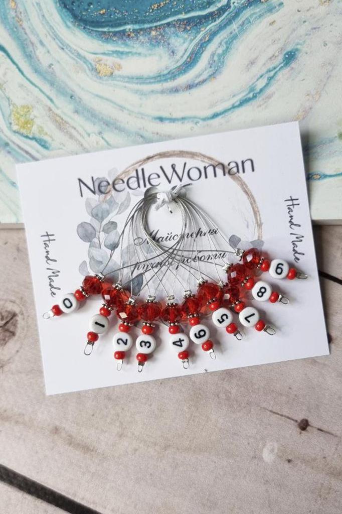 Knitting Stitch Markers – Set of 10, Ideal for Crochet and Knitting