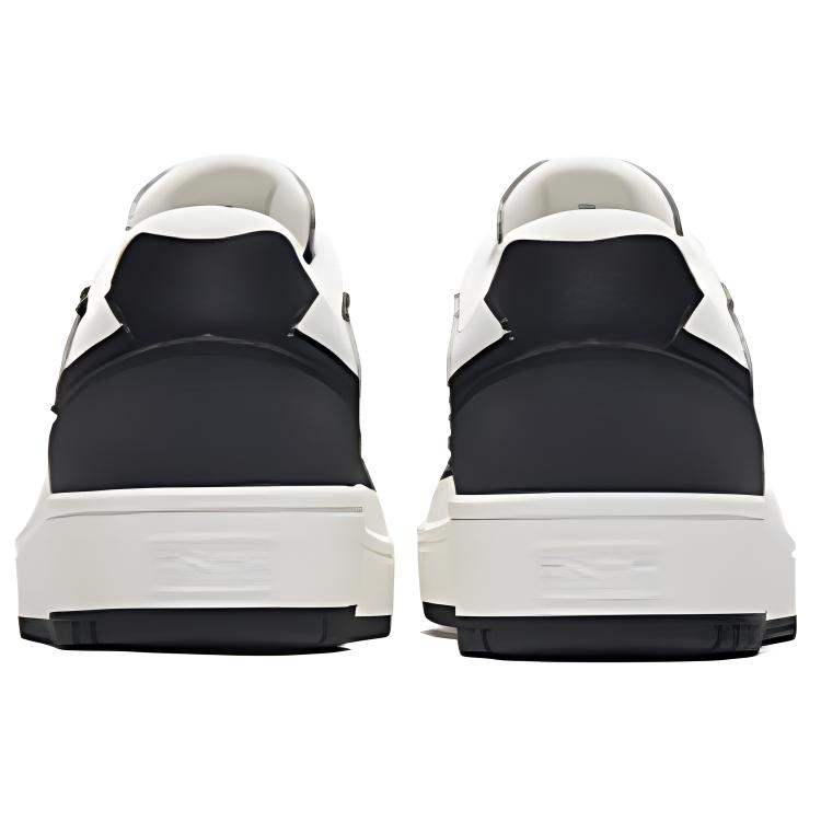 Anta Fashion Versatile Wear-Resistant Non-Slip Low-Top Skate Shoes Men sneaker Black White 912448018-2