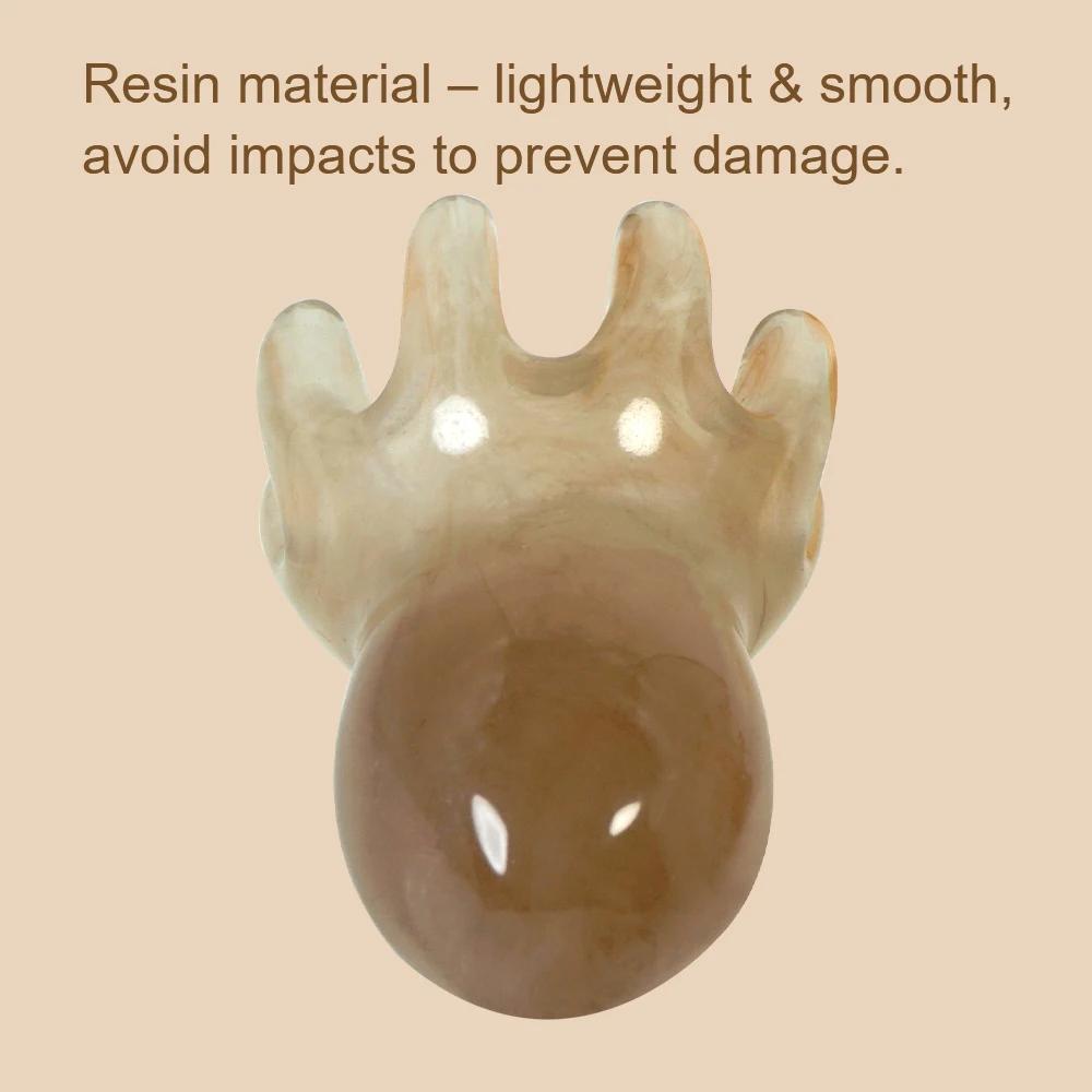 1pc Octopus Shaped Head Meridian Acupoint Massage Comb Wide Tooth Scalp Comb Back Neck and Back Manual Deep Massage Tools